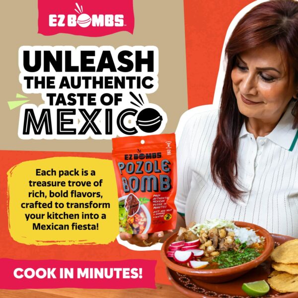 EZ Bombs Pozole Bomb Seasoning, Pack of 2 – Authentic Mexican Soup Mix for Traditional Pozole - Image 2