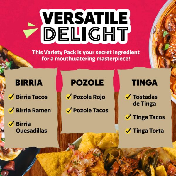 EZ Bombs Variety Pack – Pozole, Tinga & Birria Bomb Seasonings - Image 4